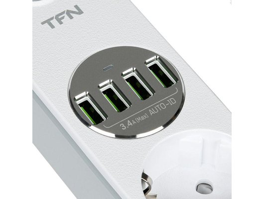 Сетевой фильтр TFN Power6 белый (TFN-Power6WH)